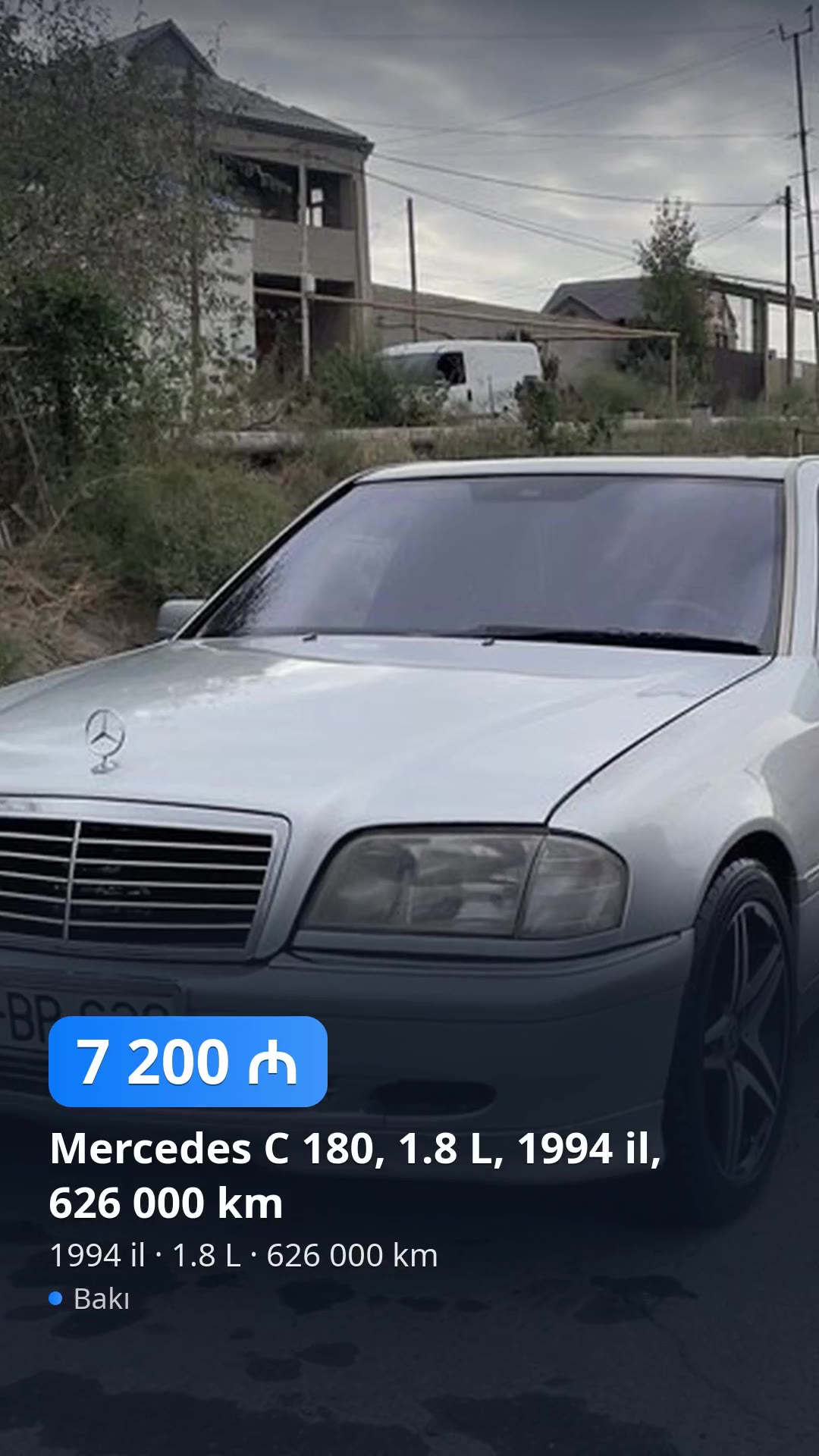 Mercedes C 180, 1.8 L, 1994 il, 626 000 km — 7 200 ₼, Bakı