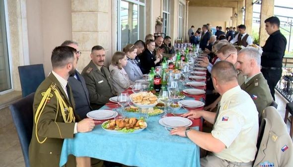 Xarici dövlətlərin hərbi attaşeləri Naxçıvanda  (FOTO)