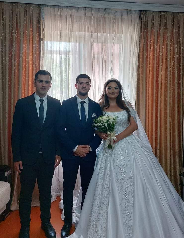Vətən müharibəsi qazisi ilə Milli Qəhrəmanın qızının toyundan görüntülər (FOTO/VİDEO)