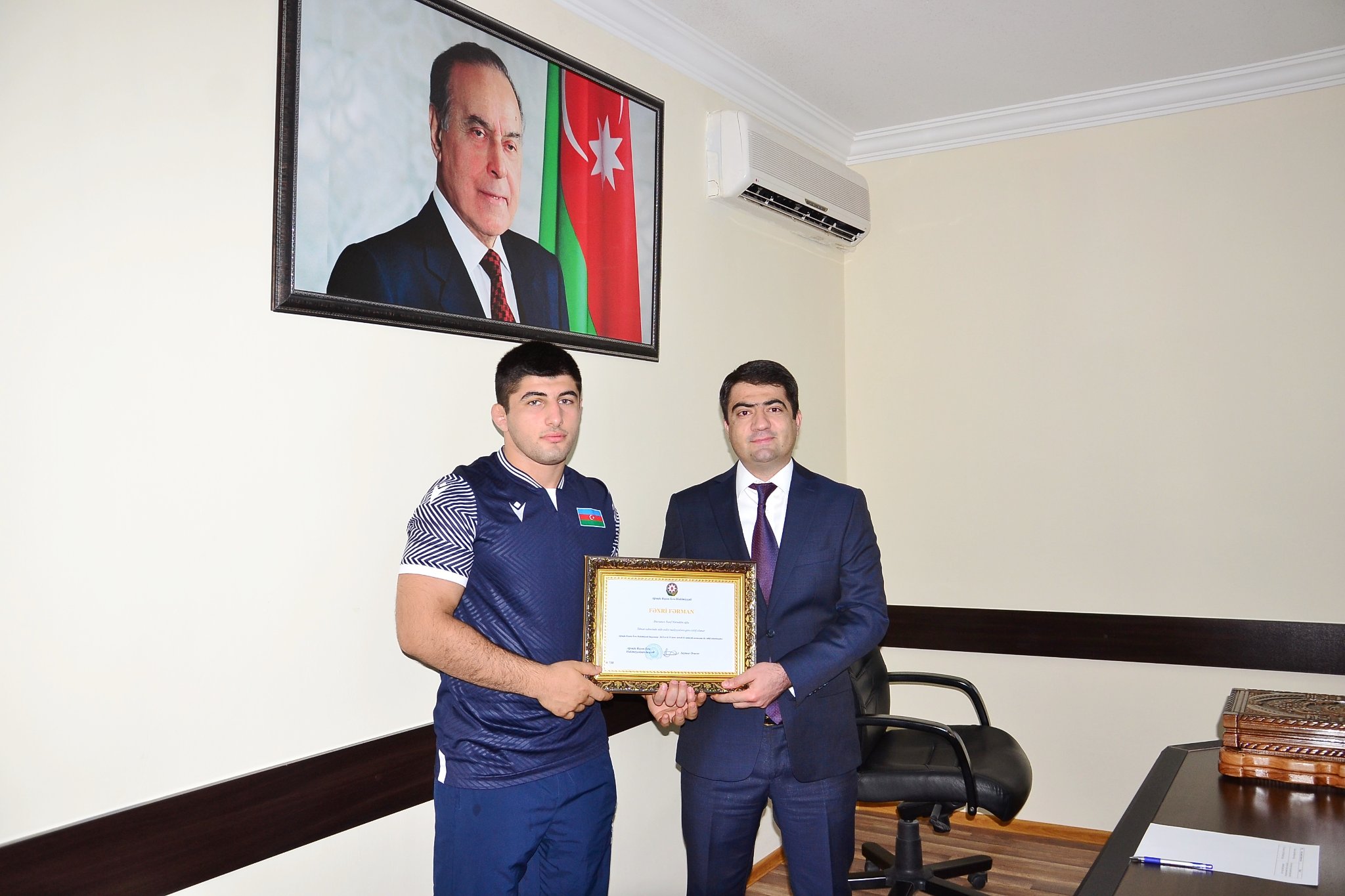 Seymur Orucov ağstafalı idmançılarla görüşdü (FOTOLAR)