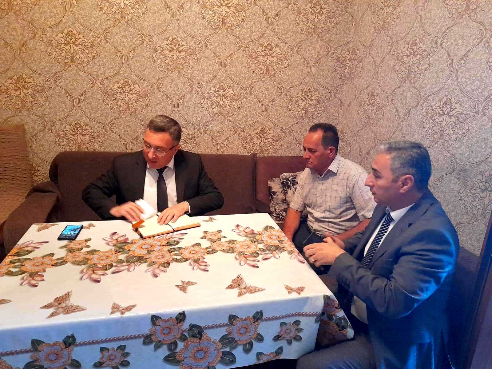 Ağstafada şəhid və qazi ailələri evlərində ziyarət olunur (FOTOLAR)