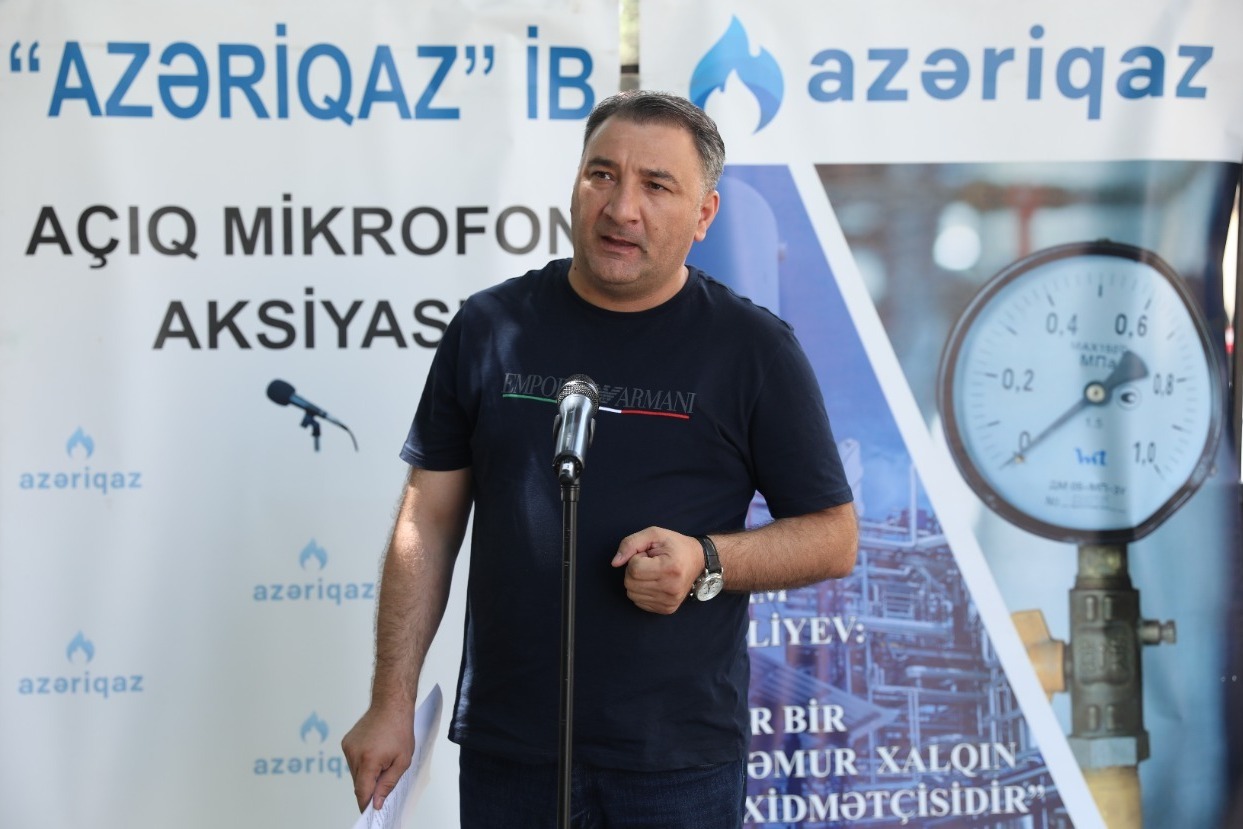 "Azəriqaz"ın "Açıq mikrofon"u bu dəfə Nərimanovda (FOTOLAR)