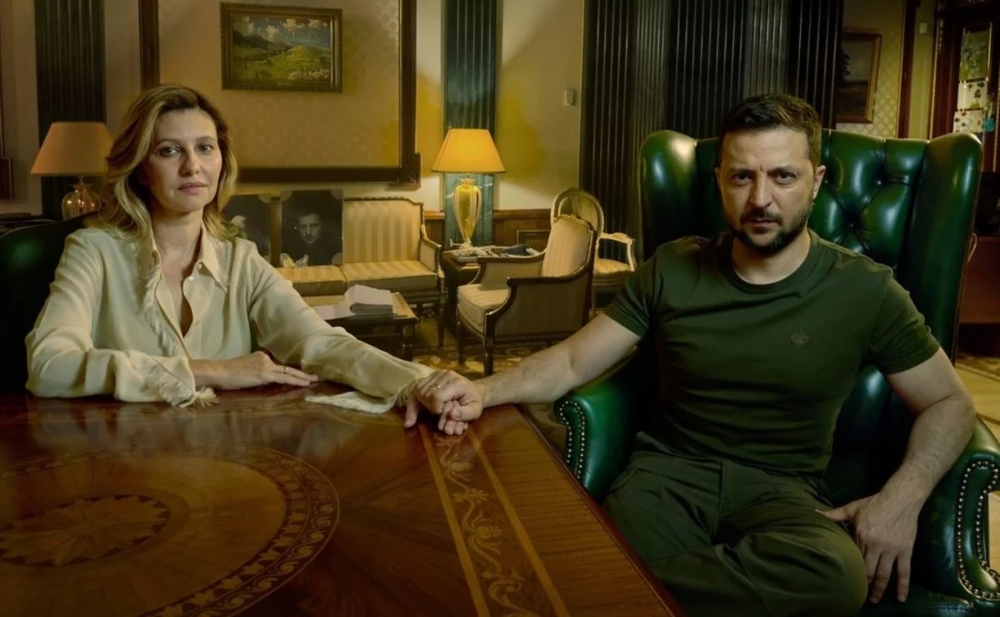Zelenski və xanımı “Vogue” jurnalının yeni sayında (FOTOLAR)