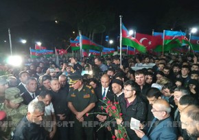 Şəhid Ravil Hümbətov İkinci Fəxri xiyabanda dəfn edildi (FOTO/VIDEO)