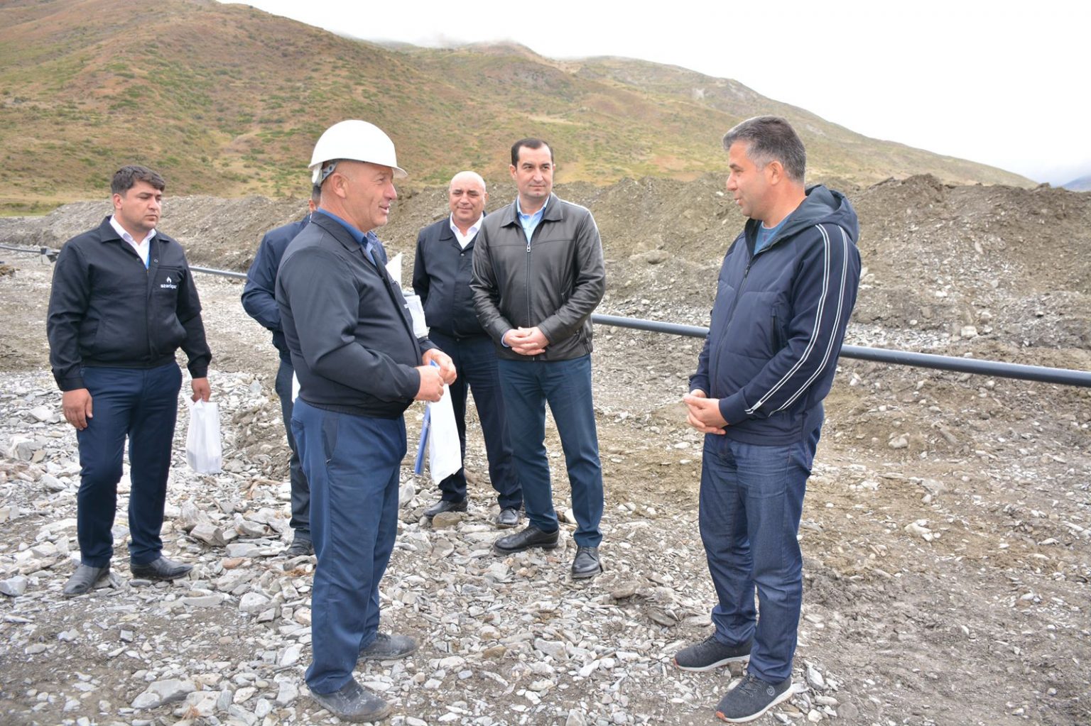 “Azəriqaz”ın baş direktoru qazlaşdırılma işləri ilə yerindəcə tanış oldu (FOTOLAR)