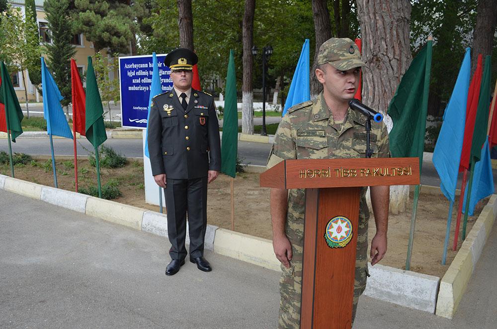 Hərbi Tibb Fakültəsində andiçmə mərasimi keçirildi (FOTOLAR)