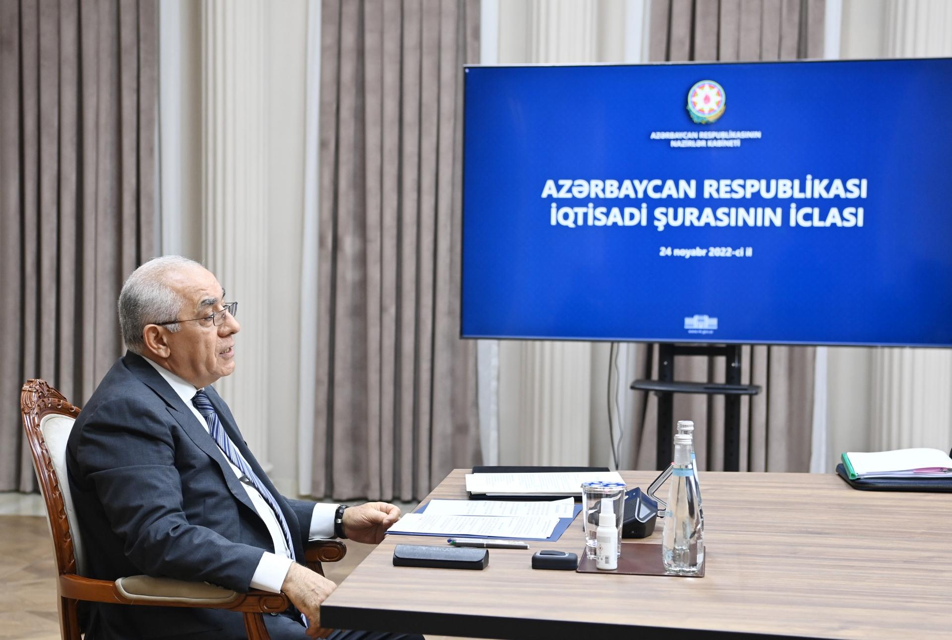 Baş nazirin sədrliyi ilə İqtisadi Şuranın növbəti iclası keçirildi (FOTO)
