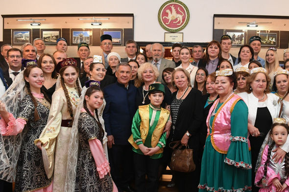 Tatarıstan Prezidenti Azərbaycanda səfərdədir (FOTO)