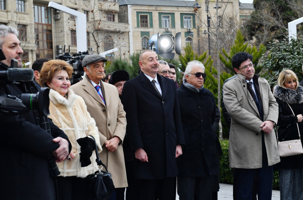 Prezident Tofiq Quliyevin abidəsinin açılışını etdi (FOTO/YENİLƏNİB)