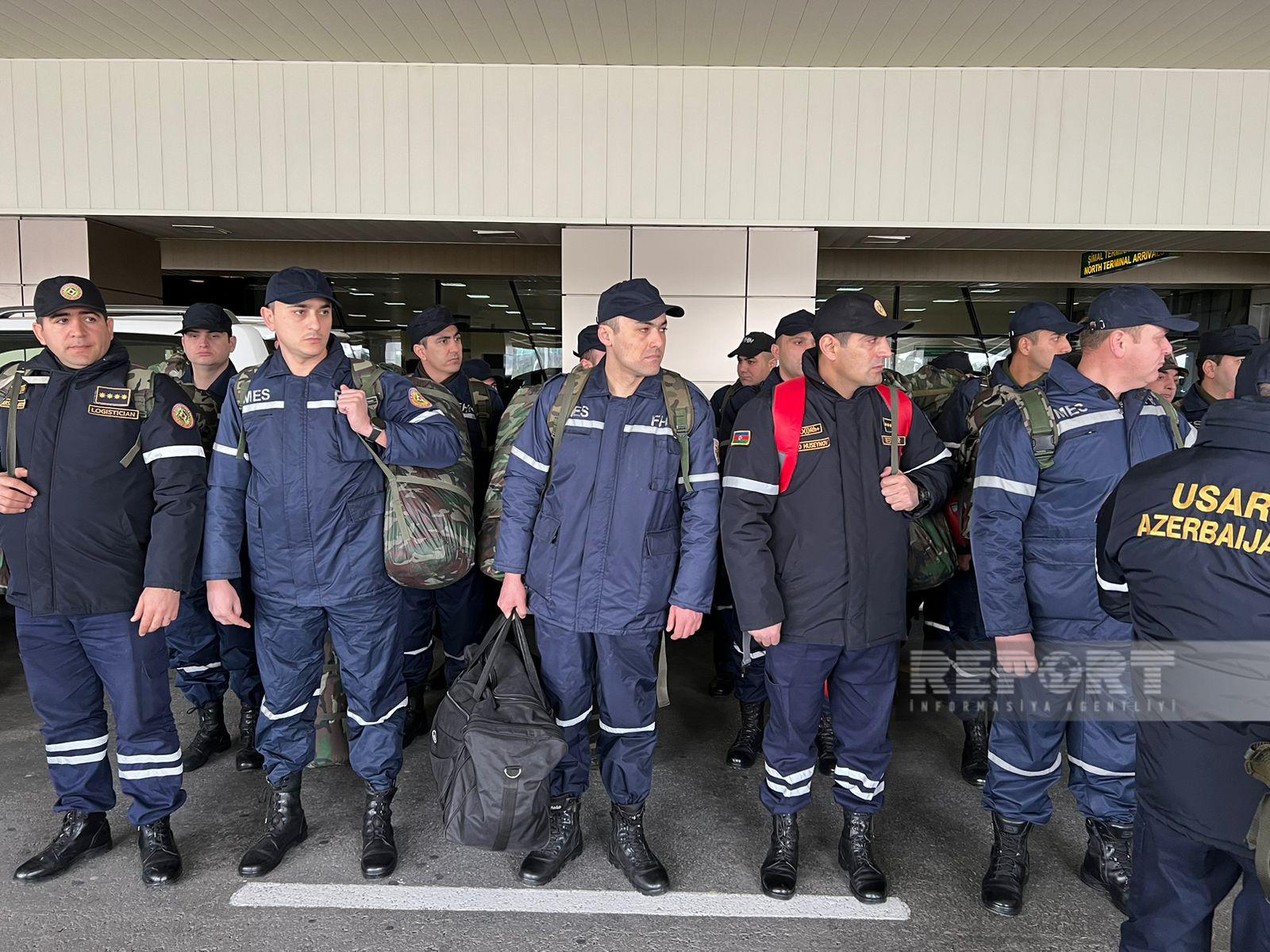 Prezidentin tapşırığı ilə Azərbaycanın xilasetmə qrupu Türkiyəyə çatdı (FOTO/YENİLƏNİB)