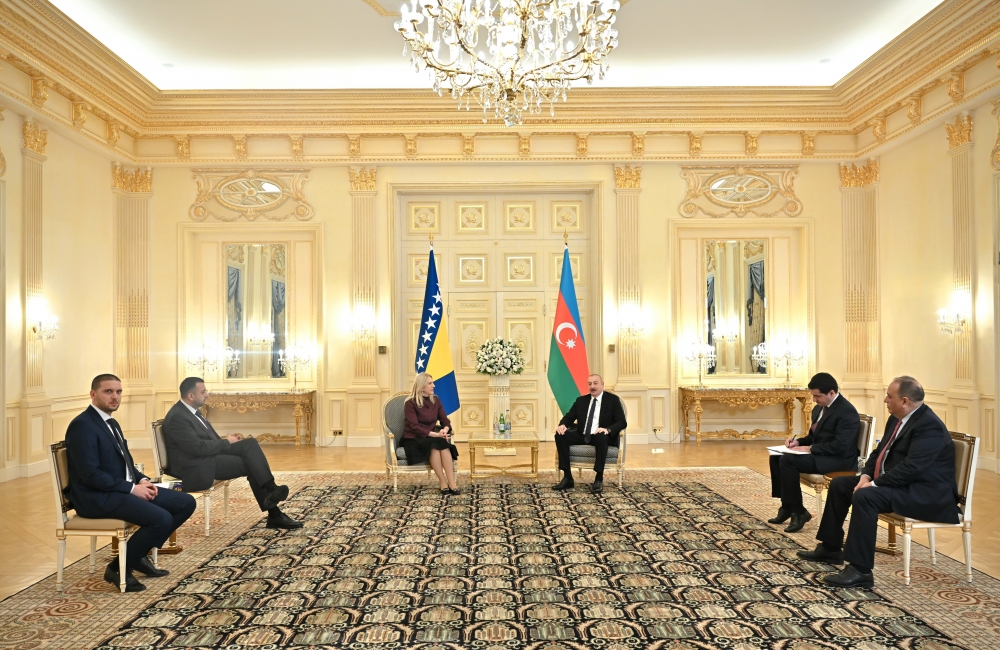 Prezident xarici qonaqları qəbul etdi (YENİLƏNİB/FOTO)