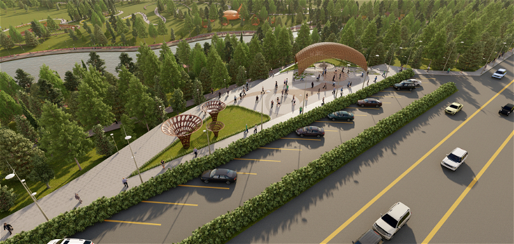 Azərbaycanda yeni salınacaq park belə olacaq (FOTOLAR)