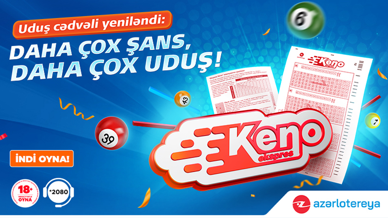 “Ekspres Keno”da uduşlar artırıldı