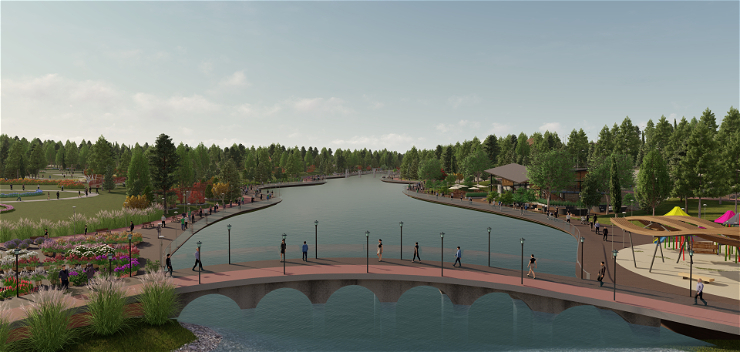 Azərbaycanda yeni salınacaq park belə olacaq (FOTOLAR)