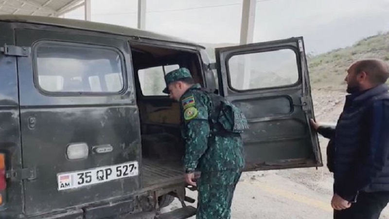 Laçın sərhəd-buraxılış məntəqəsindən ilk görüntülər (VİDEO)