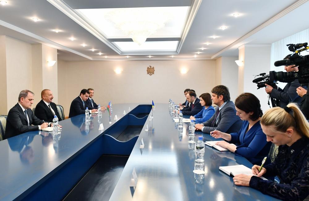 Kişineuda Azərbaycan və Moldova prezidentlərinin görüşü oldu (FOTOLAR)