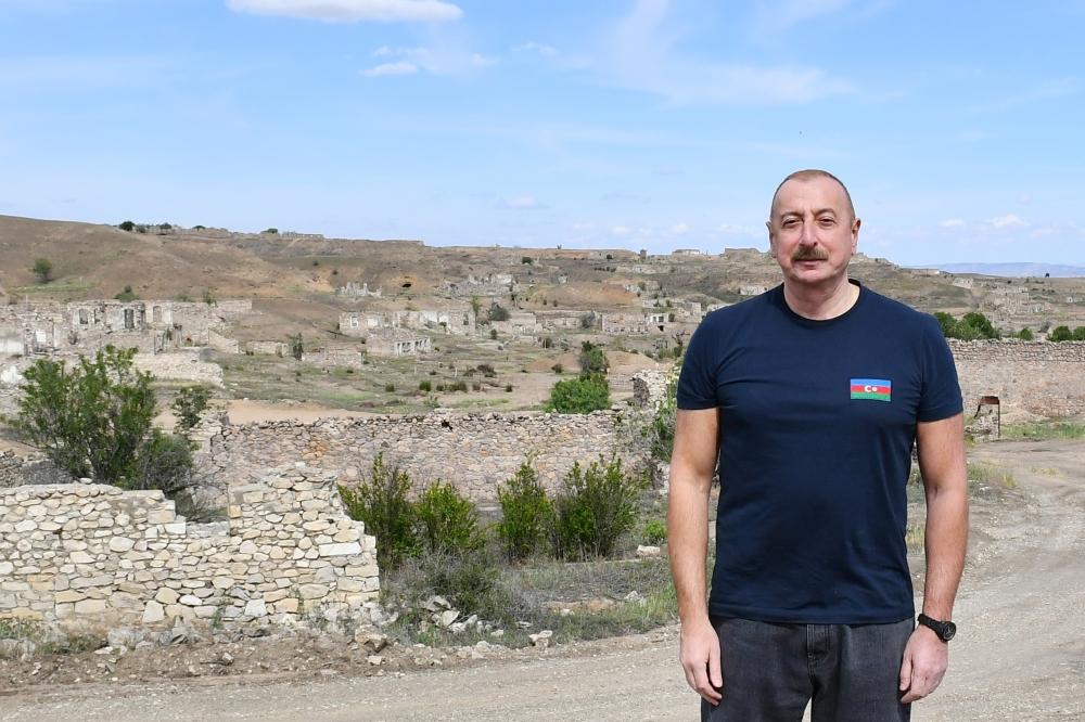 Cəbrayılın iki kəndinin təməli qoyuldu (FOTO/YENİLƏNİB)