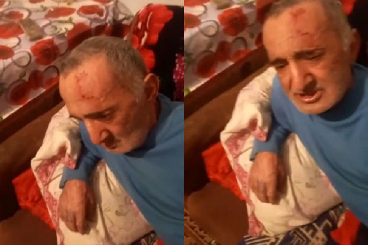 Bakıda oğul atasını döydü, qardaşı isə lentə aldı (VİDEO/YENİLƏNİB)