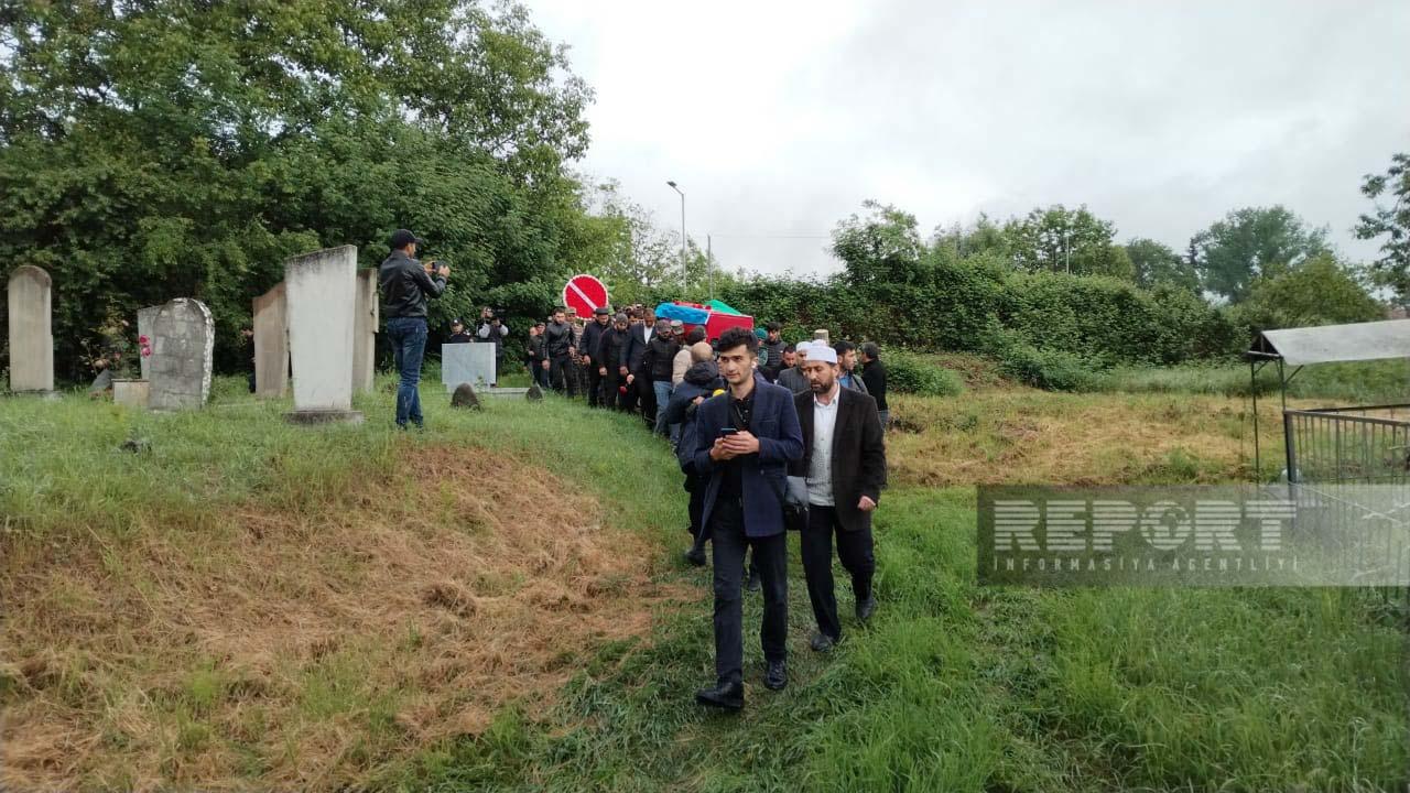 Şəhid Məhəmməd Qarayev Qəbələdə dəfn edildi (FOTOLAR)