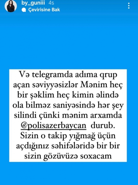 Azərbaycanlı bloger keçmiş həyat yoldaşı tərəfindən şantaj olunduğunu açıqladı (FOTO)
