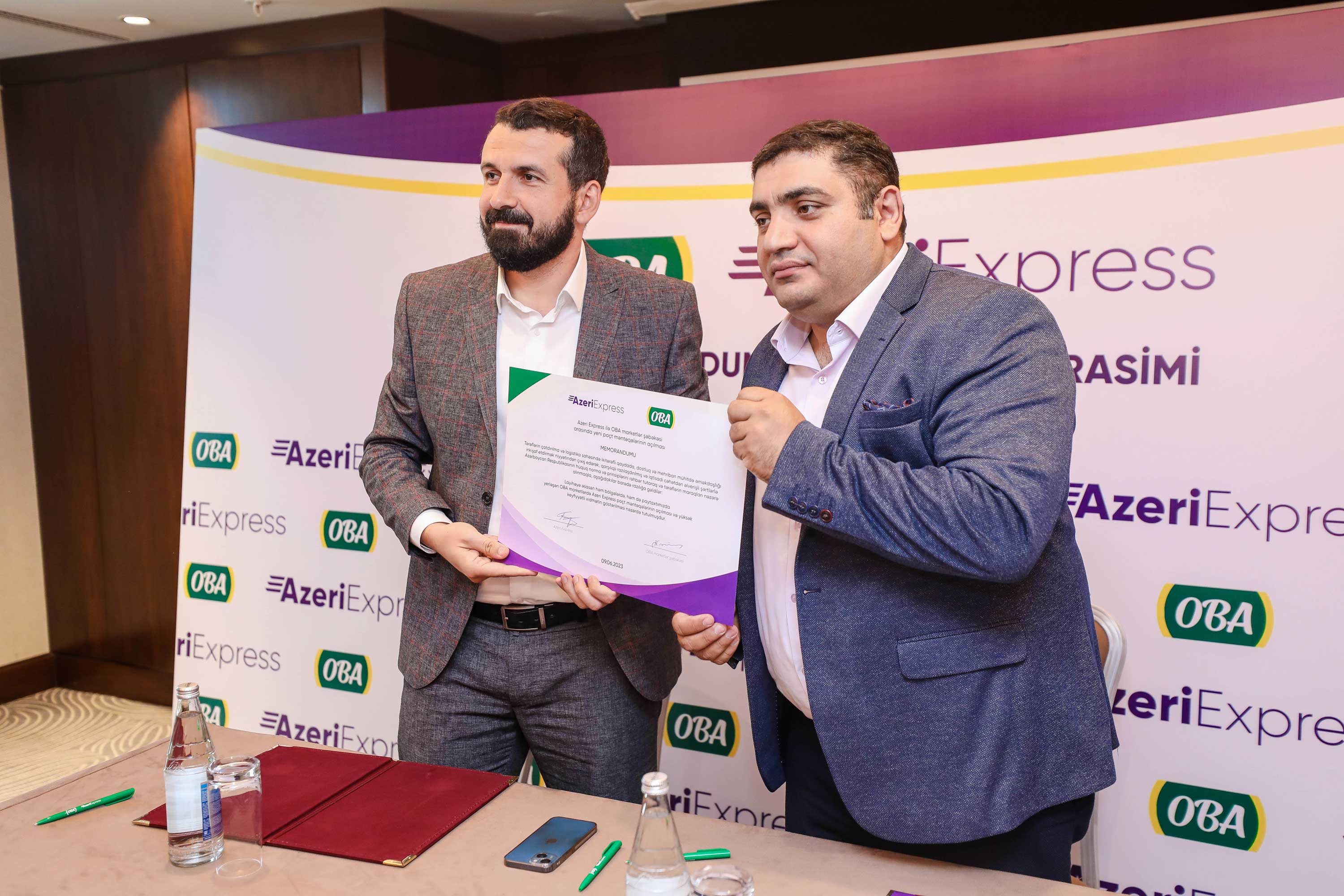 “Azeri Express” və “OBA” arasında memorandum imzalandı (FOTO/VİDEO)