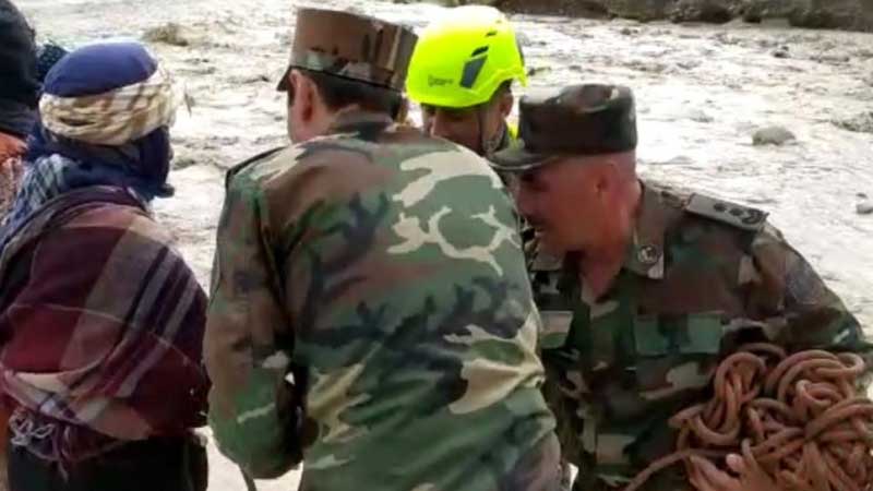 Şamaxıda sel təhlükəsi ilə üzləşən 4 qadın xilas edilib  (VİDEO)