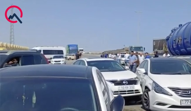 Bakı-Qazax yolunda 13 avtomobil bir-birinə belə dəydi (FOTO/VİDEO)