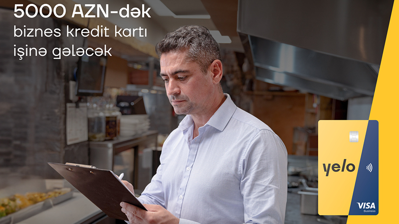 Təcili xərclər üçün Yelo mikro biznes kredit kartı!