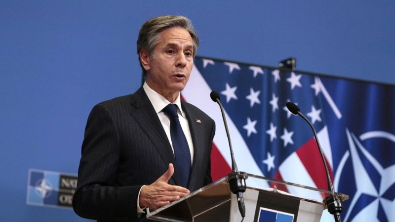 Blinken qəfildən Kiyevə gəldi, şəhər mərkəzi bloklandı