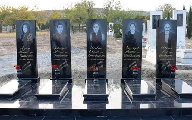 Ailə başçısı cəbhədə sağ qaldı, 5 üzvü evdə şəhid oldu (FOTO)