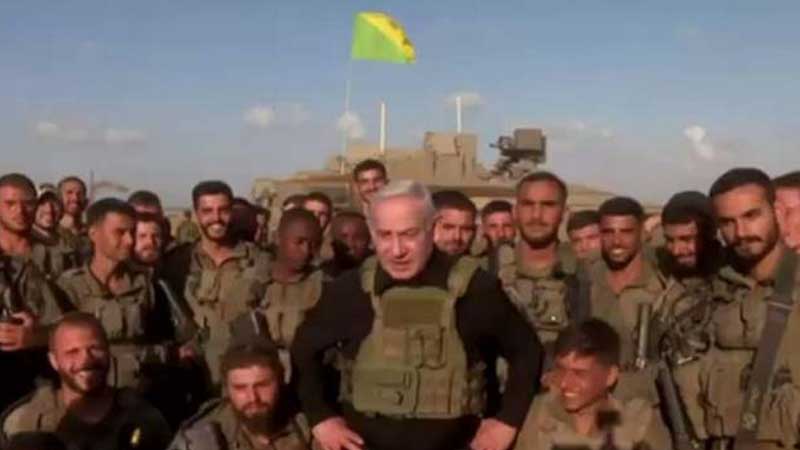 Netanyahu İsrail ordusunun əsgərləri ilə videosunu paylaşdı (VİDEO)