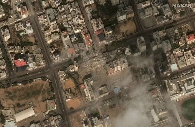 "Maxar" peykdən İsrailin Qəzzaya endirdiyi zərbələrin nəticələrini göstərdi (FOTOLAR)