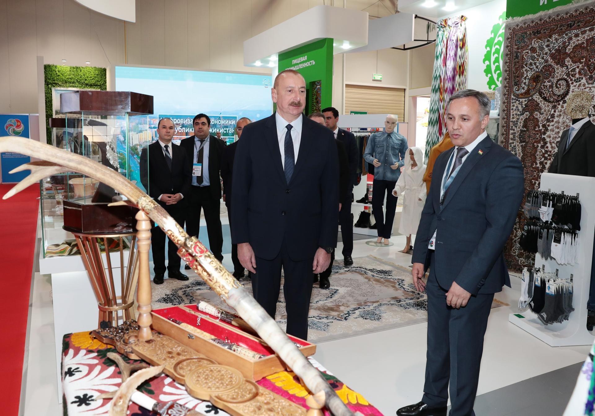 İlham Əliyev SPECA ölkələrinin sərgisinin açılışında iştirak etdi (YENİLƏNİB/FOTO)