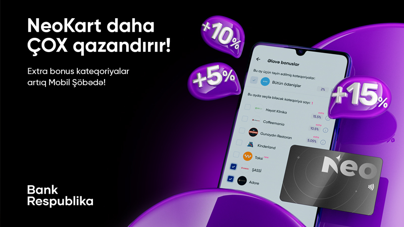 NeoKart ilə artıq Extra Bonuslar qazana biləcəksiniz!
