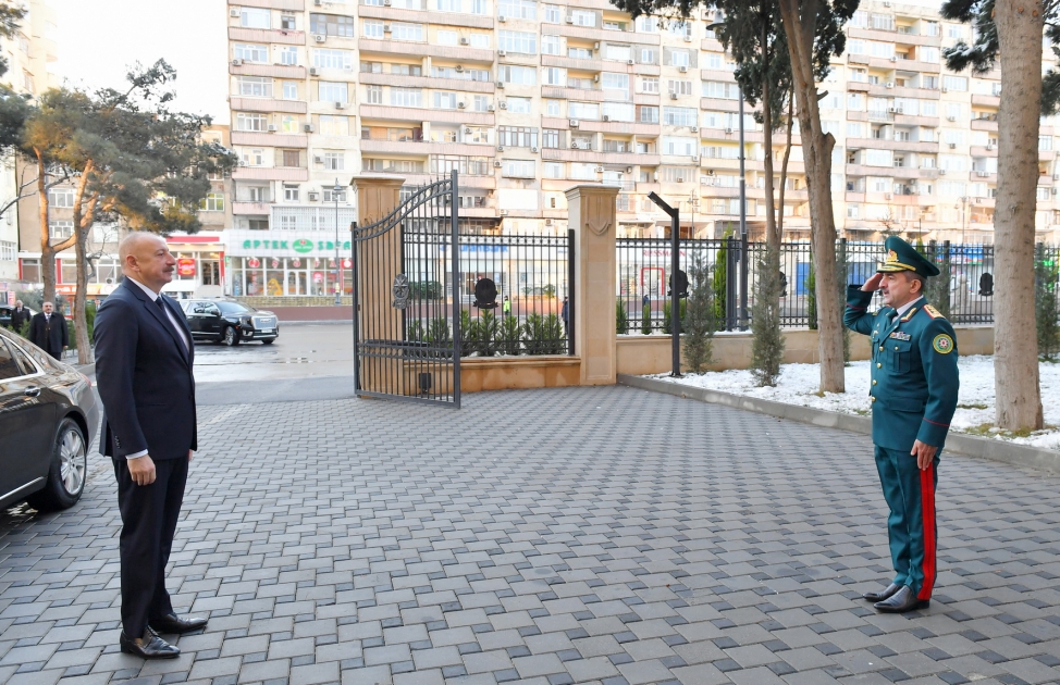 Prezident DSX-nın yeni hərbi hospital kompleksinin açılışında iştirak etdi (YENİLƏNİB/FOTO)