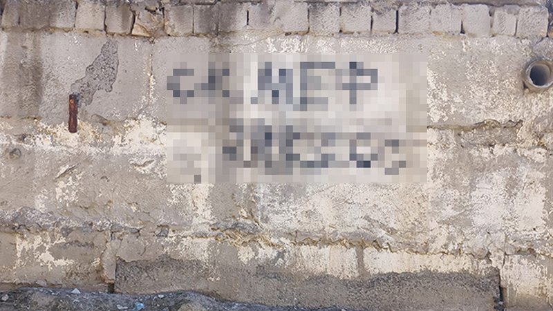 Bakıda divarlara o şüarları yazanlar saxlanıldı