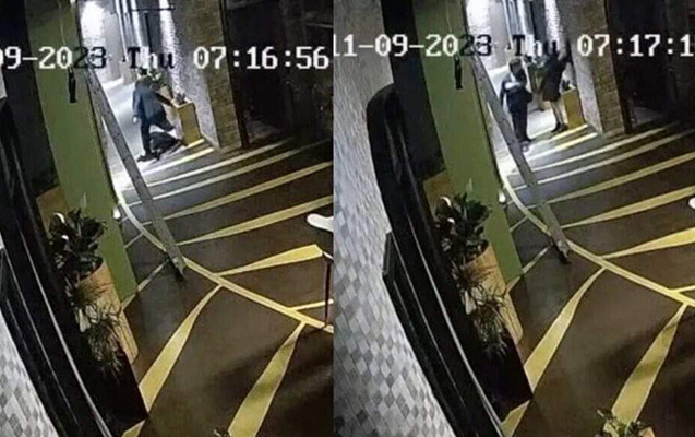 Qazaxıstan bu qətldən danışır - Eks-nazirin xanımını döydüyü kadrlar
