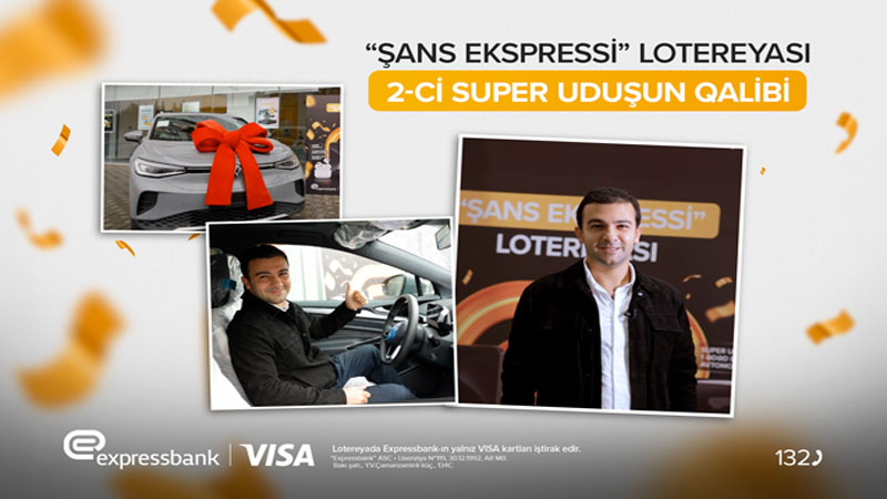 “Expressbankın” lotereyasında 2-ci avtomobil uduşu!