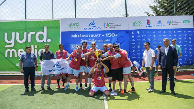 Jurnalistlər arasında keçirilən futbol çempionatının qalibi müəyyən olunub