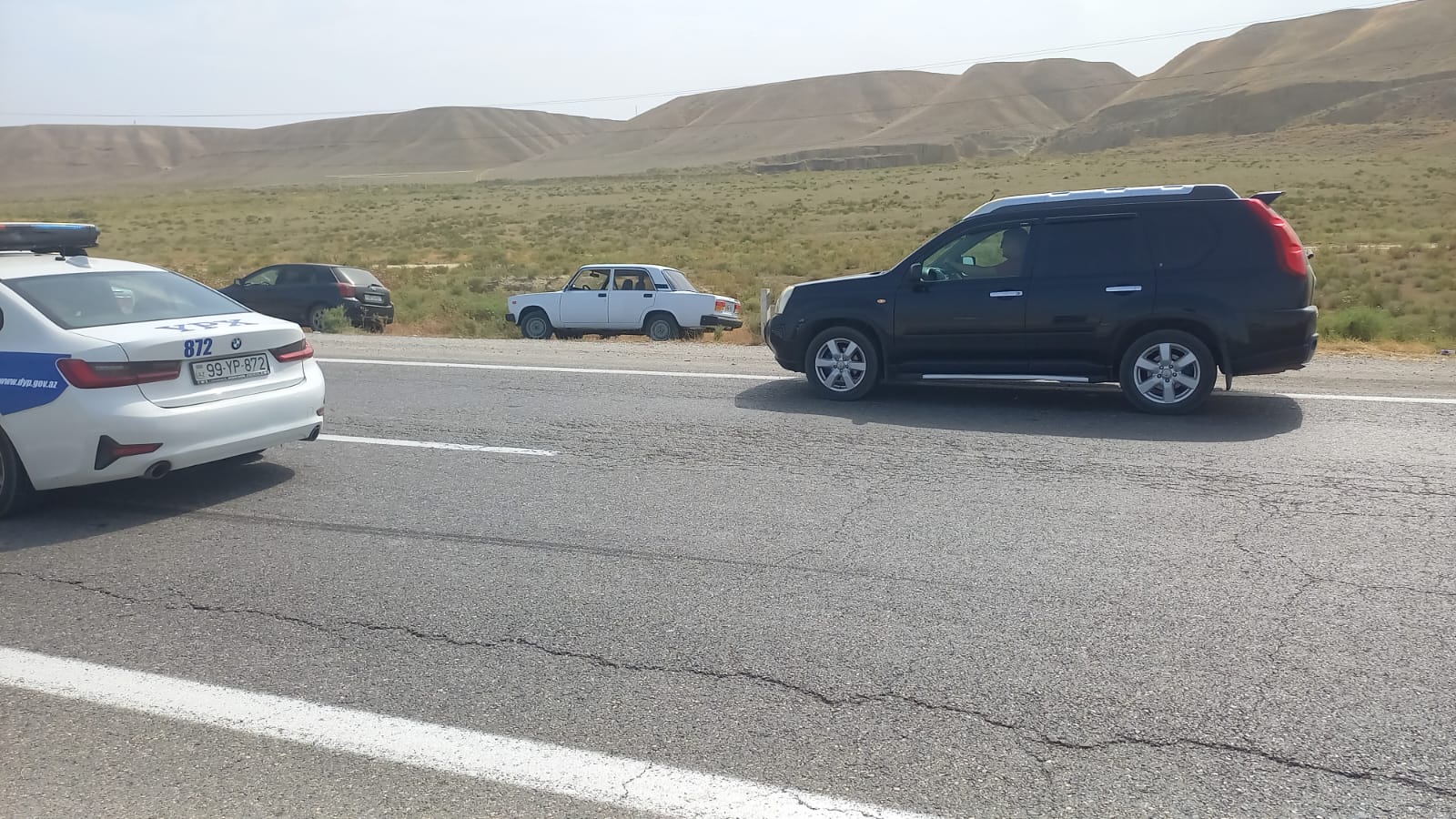 Yük maşını aşdı, Bakı-Qazax yolunun bir hissəsi bağlandı (FOTO/VİDEO)