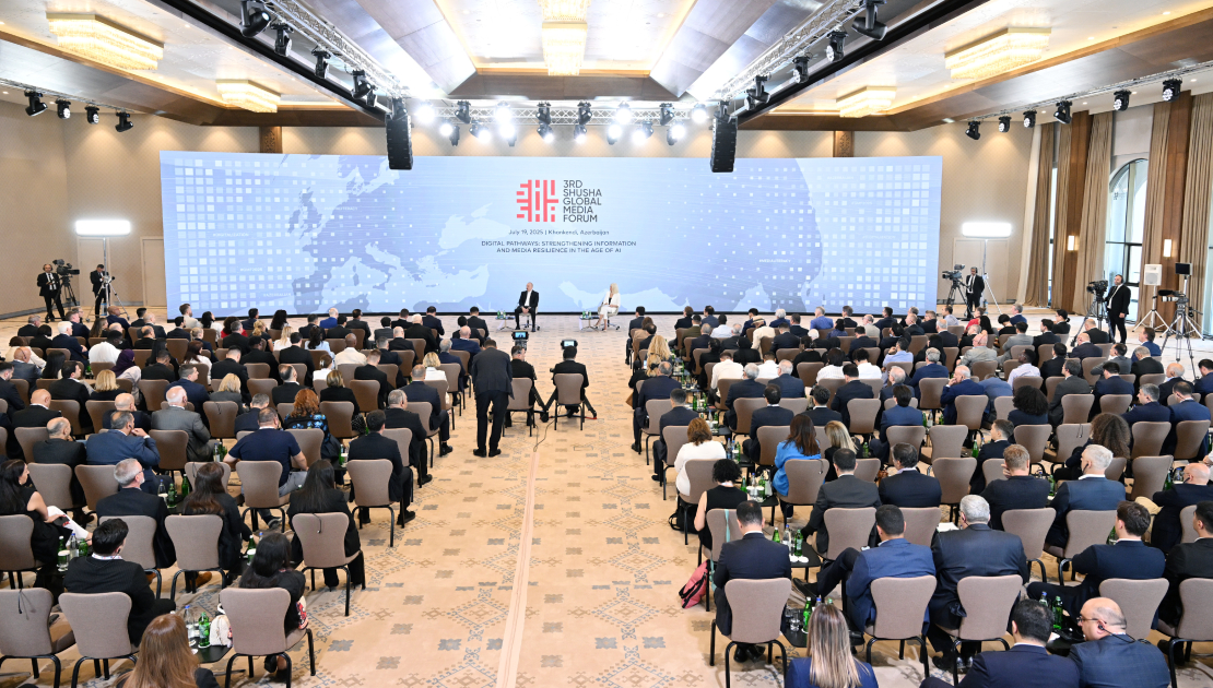 İlham Əliyevin III Şuşa Qlobal Media Forumunun iştirakçıları ilə görüşü oldu (YENİLƏNİB)