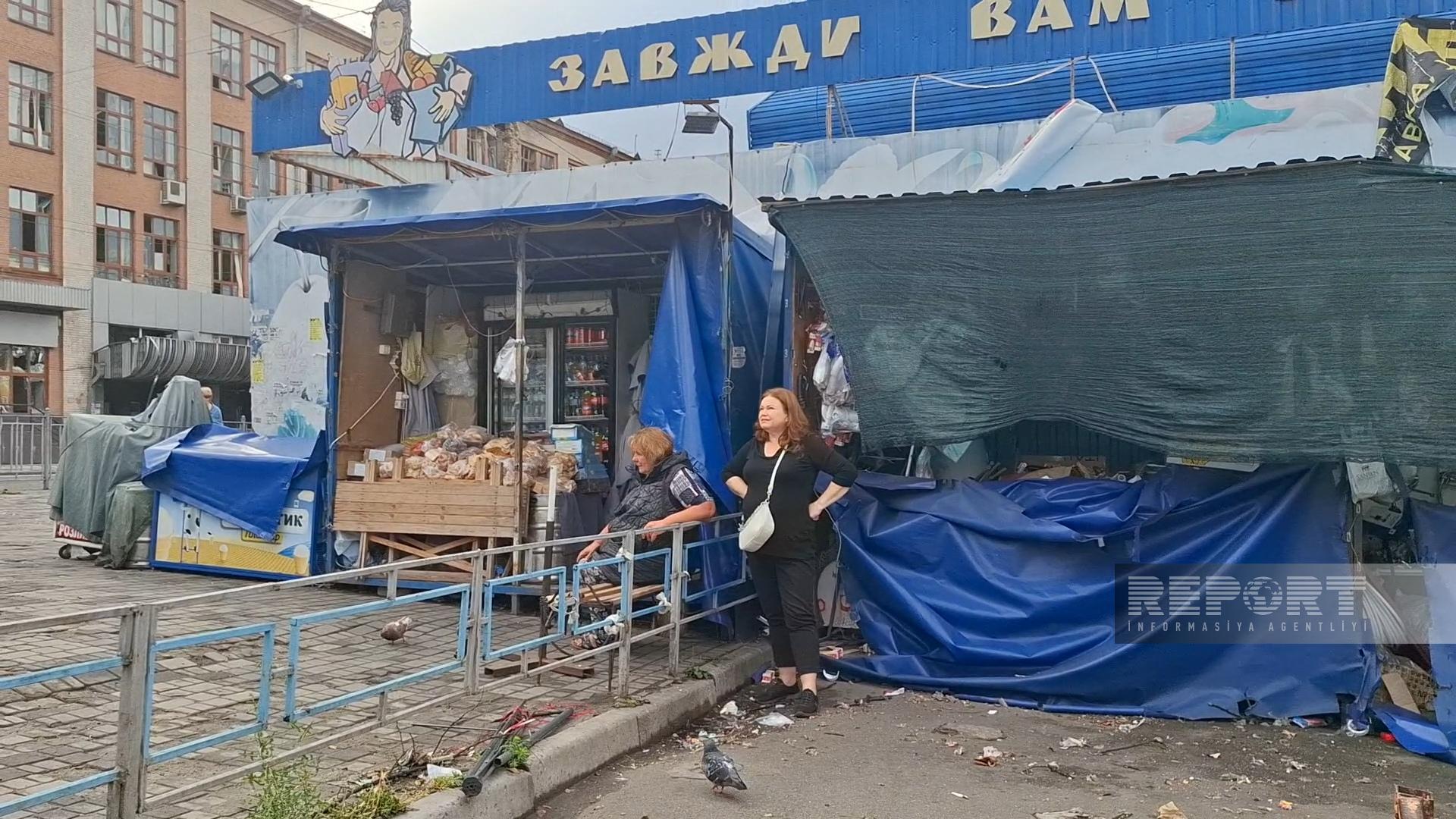 Kiyevdəki səfirliyimizin ətrafı raketlə vuruldu: Ölənlər var (FOTO)