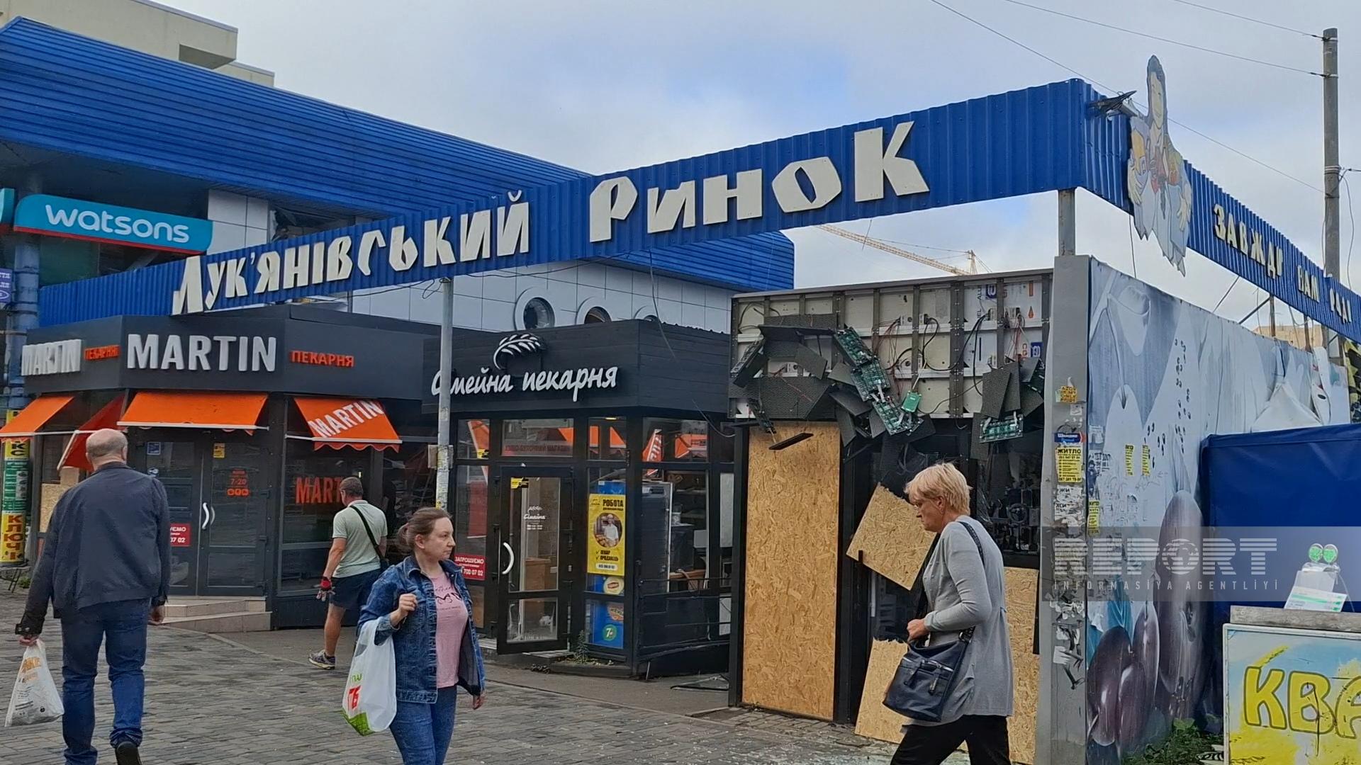 Kiyevdəki səfirliyimizin ətrafı raketlə vuruldu: Ölənlər var (FOTO)