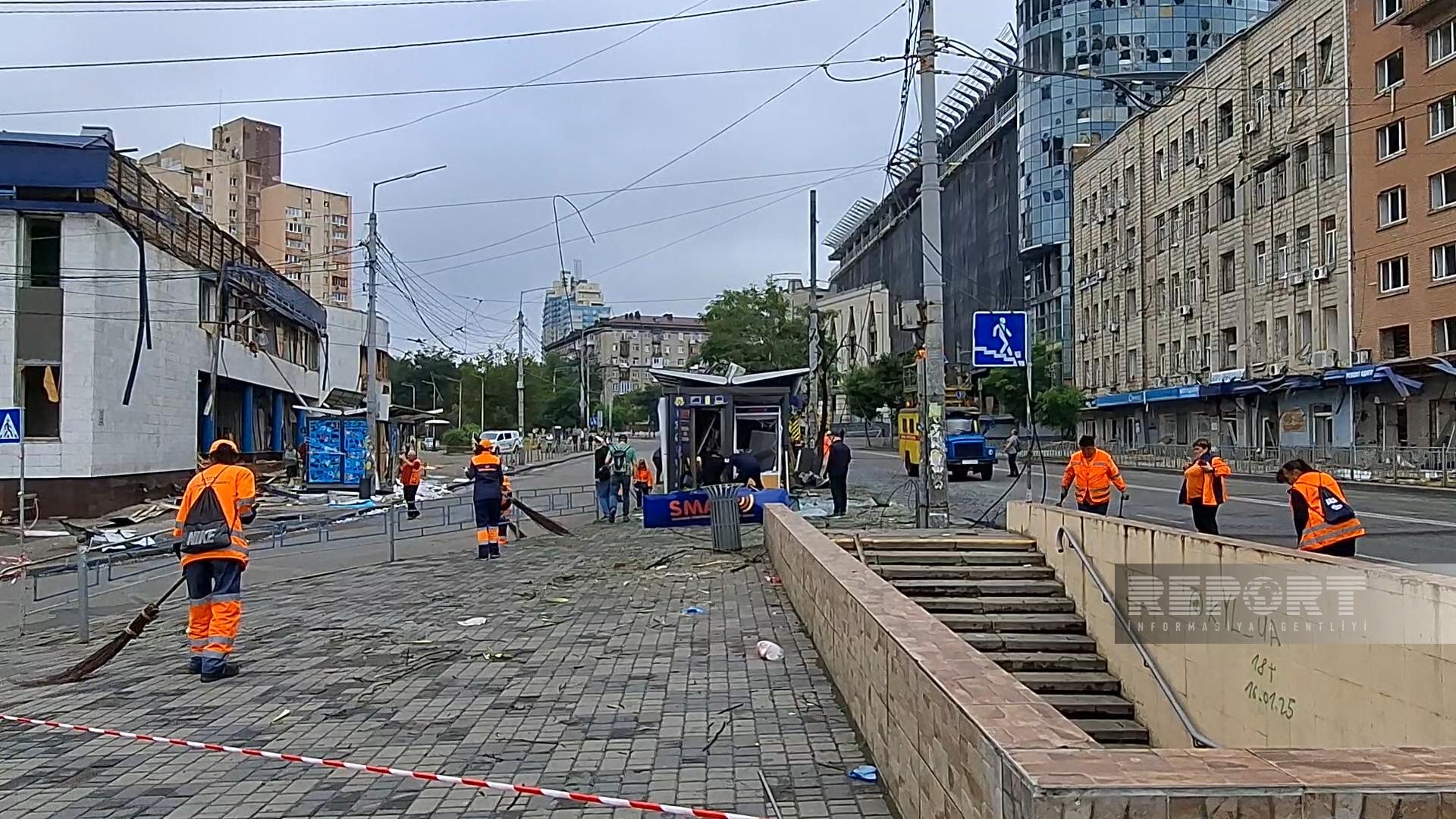 Kiyevdəki səfirliyimizin ətrafı raketlə vuruldu: Ölənlər var (FOTO)