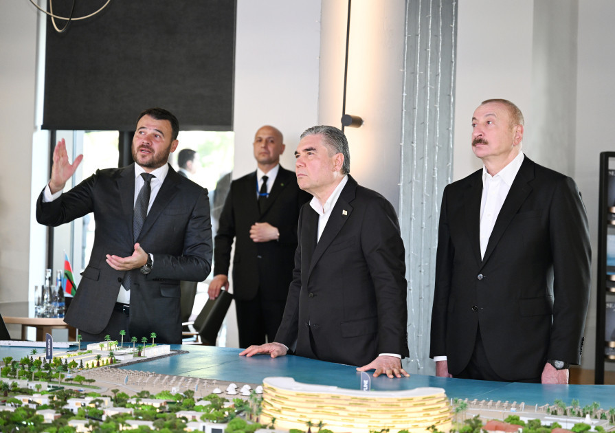 Azərbaycan Prezidenti və Türkmənistan Xalq Məsləhətinin sədri “Sea Breeze”də olublar (FOTO)