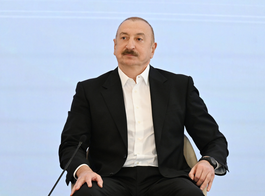 İlham Əliyevin III Şuşa Qlobal Media Forumunun iştirakçıları ilə görüşü oldu (YENİLƏNİB)