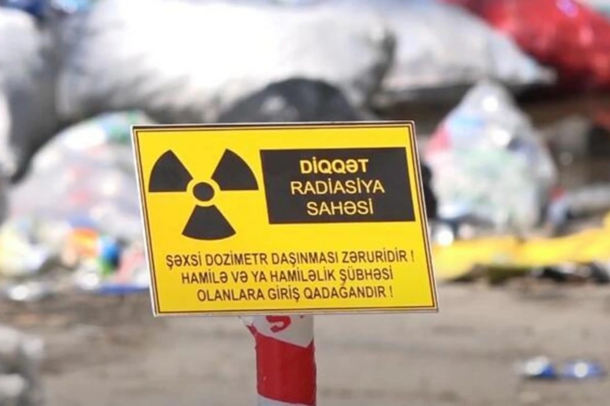 Rəsmi: İşğaldan azad edilmiş ərazilərdə təhlükəli radioaktiv maddələr aşkarlanıb