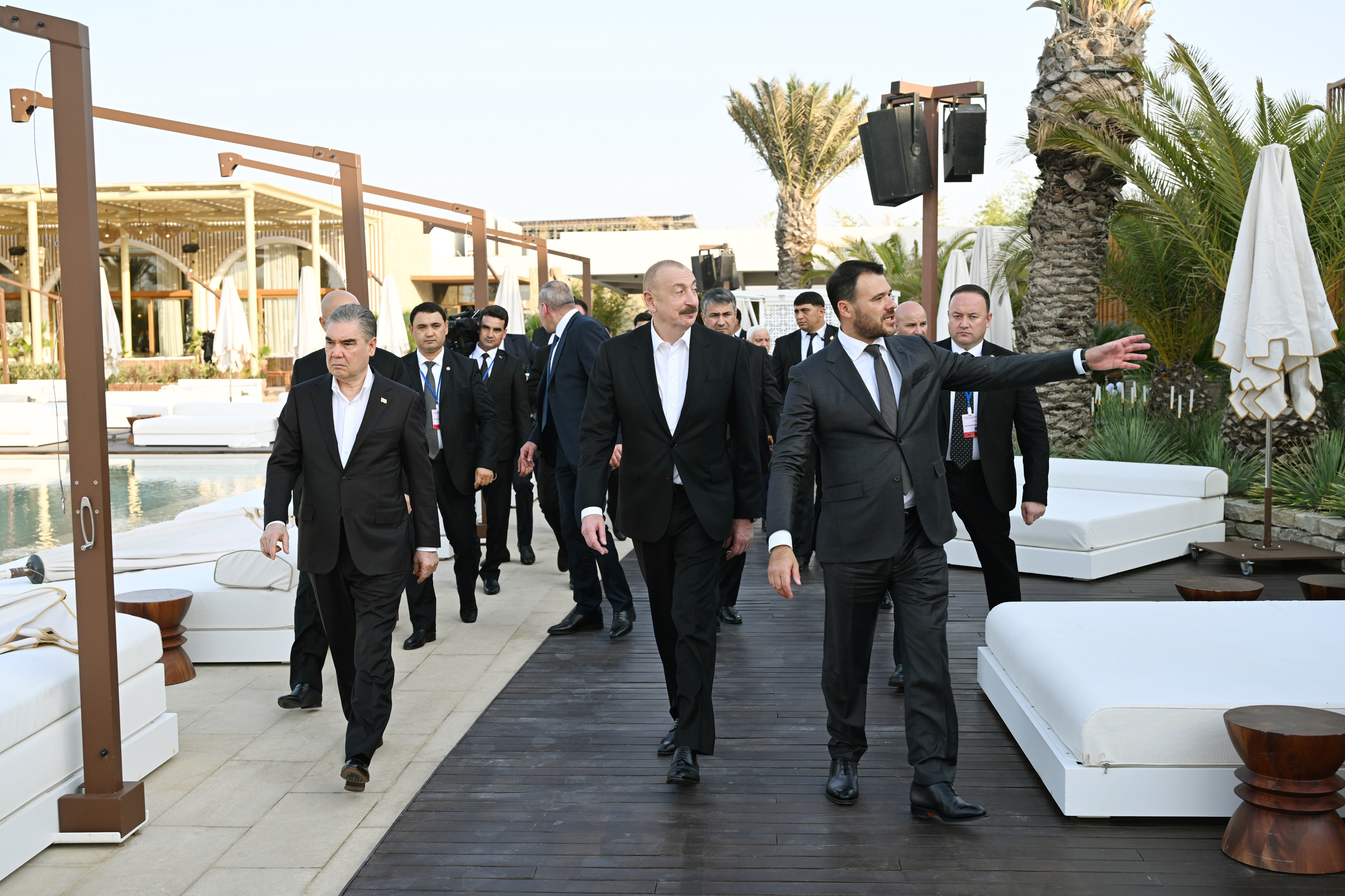 Azərbaycan Prezidenti və Türkmənistan Xalq Məsləhətinin sədri “Sea Breeze”də olublar (FOTO)