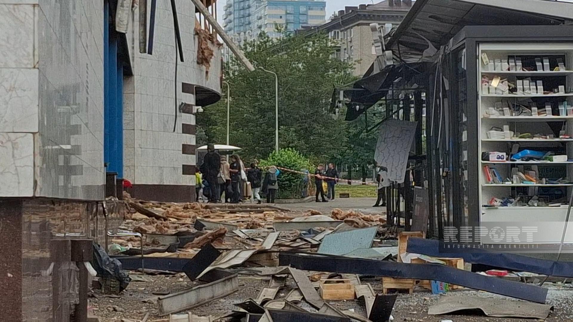 Kiyevdəki səfirliyimizin ətrafı raketlə vuruldu: Ölənlər var (FOTO)