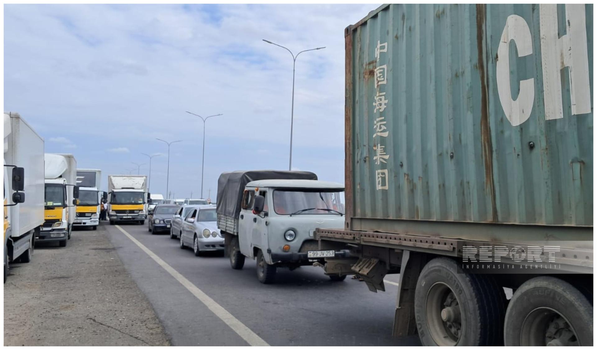 Ağdərənin Kolatağ kəndinə ilk köç karvanı yola salındı (FOTO)